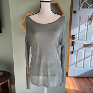 White House Black Market Mesh top. Size LP